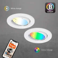 LED-Einbauleuchte Fit Move S, CCT RGB 3er, Weiß -Lampen Welt 10014558 6