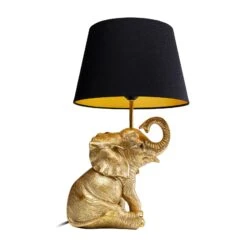 KARE Happy Elefant Tischleuchte Mit Schirm -Lampen Welt 10014620 2