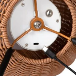 LED-Außentischleuchte Colin, Akku, 36 Cm, Natur 9 LED-Außentischleuchte Colin, Akku, 36 Cm, Natur -Lampen Welt 10015451 3