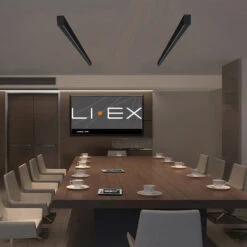 LI-EX Office LED-Anbauleuchte Remote 130cm Schwarz -Lampen Welt 10016511 3