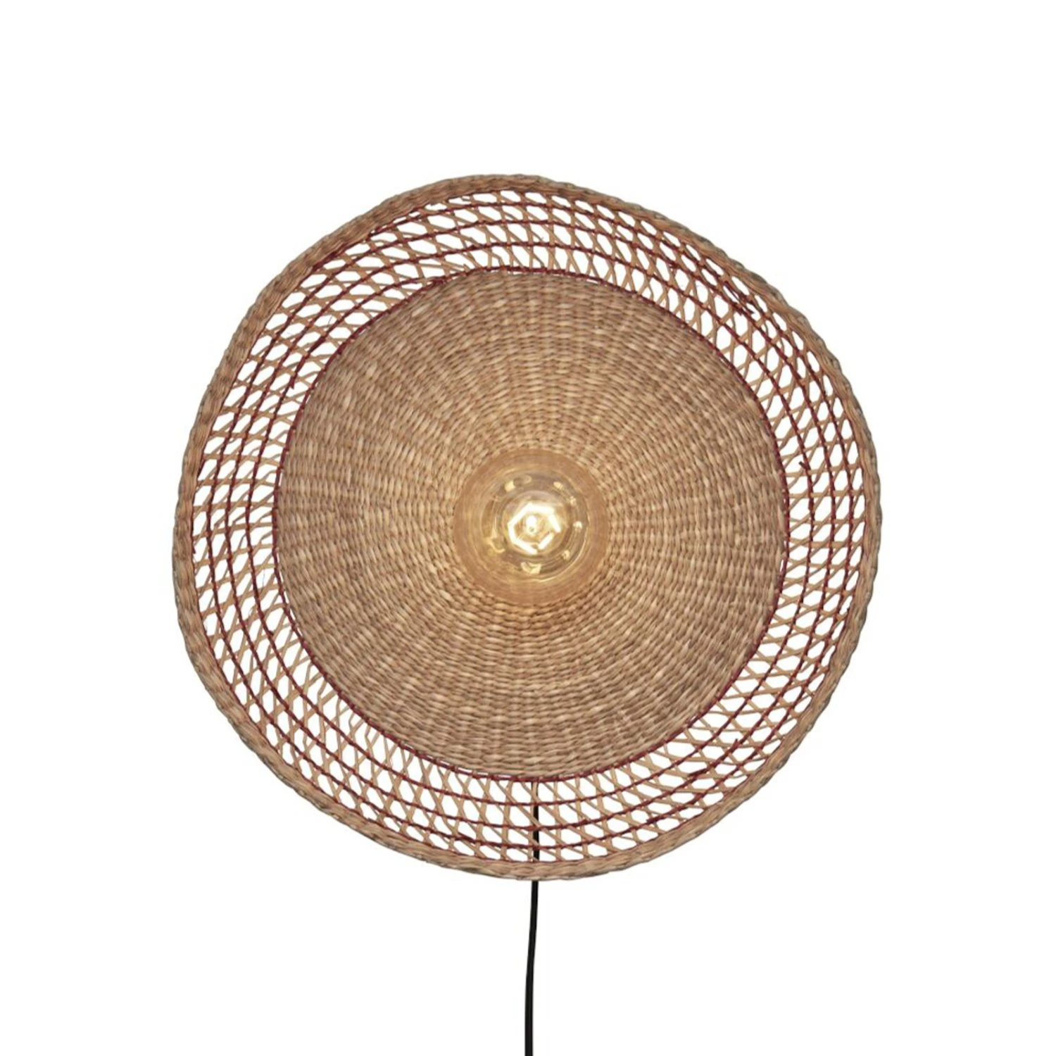 GOOD & MOJO Pantanal Wandleuchte, Natur/rot 4 GOOD & MOJO Pantanal Wandleuchte, Natur/rot – Bild 4