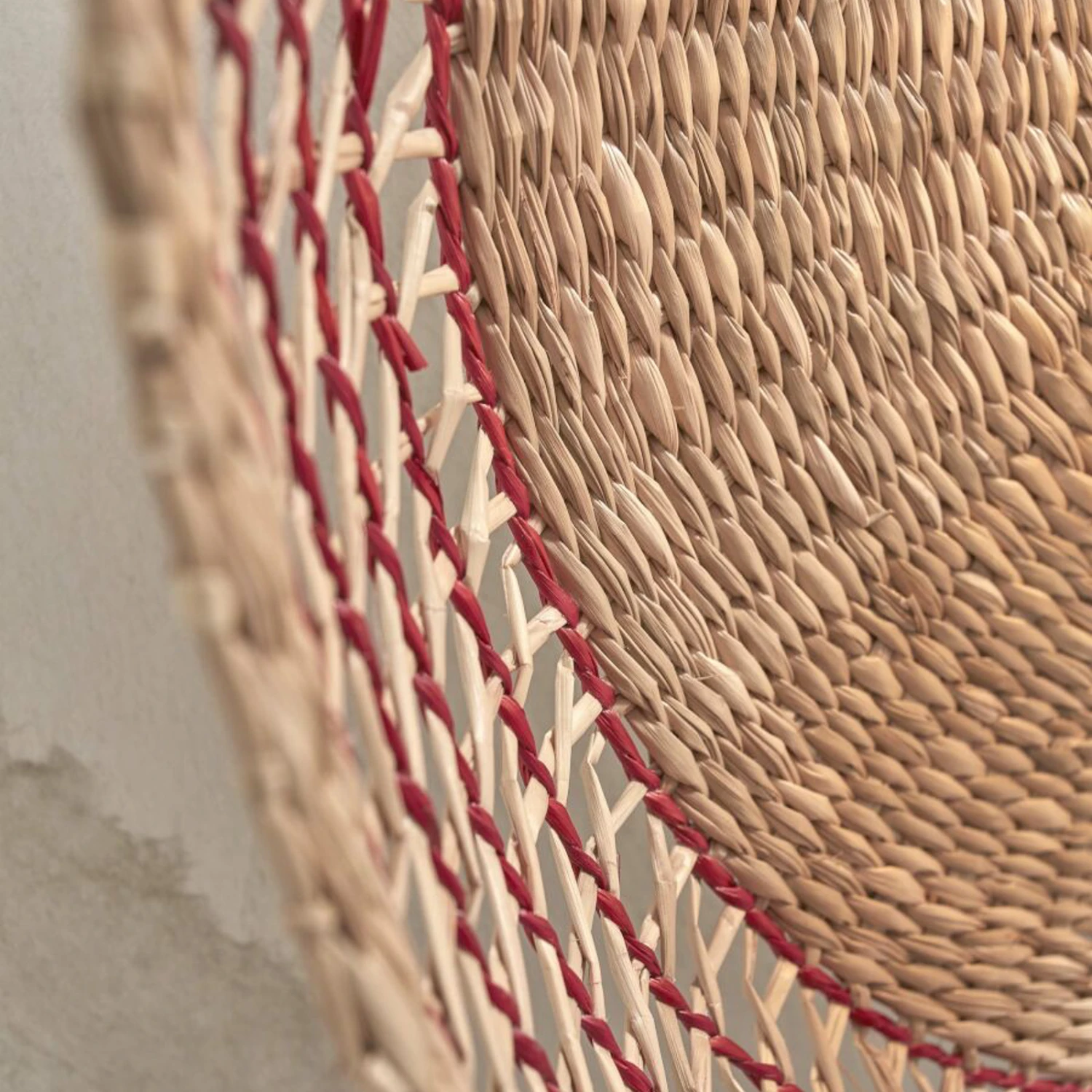 GOOD & MOJO Pantanal Wandleuchte, Natur/rot 6 GOOD & MOJO Pantanal Wandleuchte, Natur/rot – Bild 6