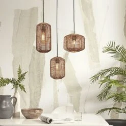 GOOD & MOJO Tanami Hängeleuchte, 18x25cm, Natur -Lampen Welt 10016746 6