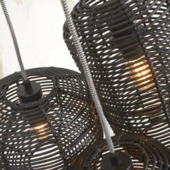 GOOD & MOJO Tanami Hängeleuchte 3-flammig, Schwarz -Lampen Welt 10016750 4