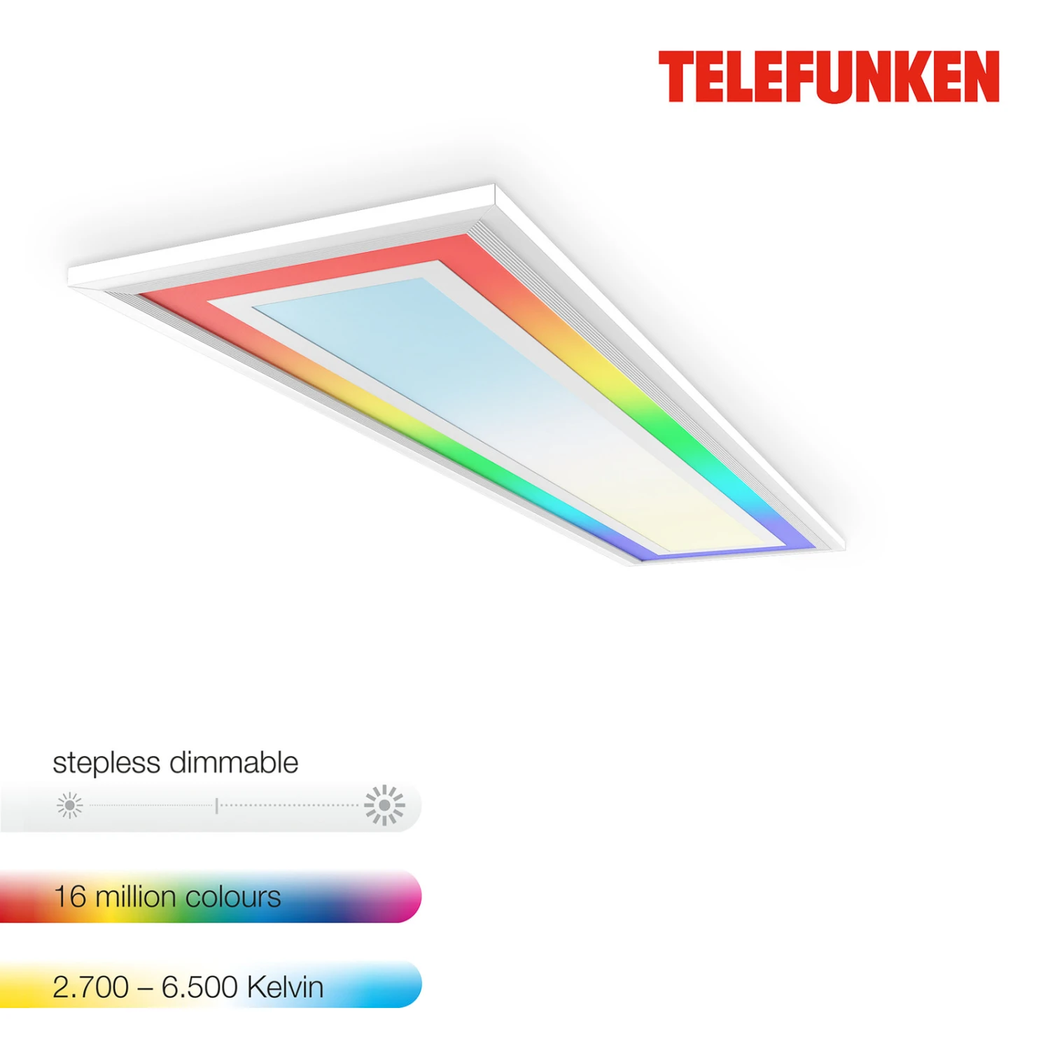 LED-Panel Framelight Remote Weiß CCT RGB 100x25cm 6 LED-Panel Framelight Remote Weiß CCT RGB 100x25cm – Bild 6
