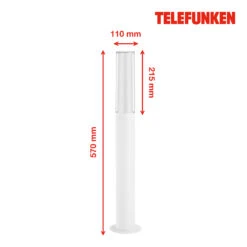 Telefunken Bristol LED-Wegeleuchte, 57 Cm, Weiß -Lampen Welt 10017128 2