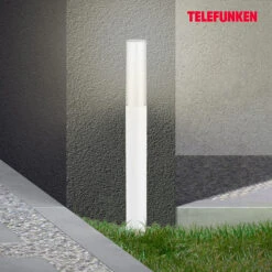Telefunken Bristol LED-Wegeleuchte, 57 Cm, Weiß