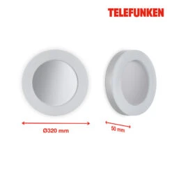 Telefunken Rixi LED-Außenwandleuchte, Weiß -Lampen Welt 10017182 1