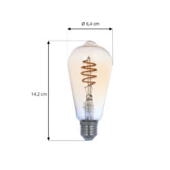 Prios LED-Lampe E27 ST64 4,9W WLAN Amber Klar, 2er -Lampen Welt 10018120 3