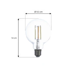Prios LED-Globe E27 G95 7W ZigBee Tuya Klar, 2er -Lampen Welt 10018132 2