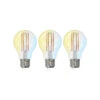 Smart E27 A60 LED 7W Tunable White WLAN Klar 3er -Lampen Welt 10018314