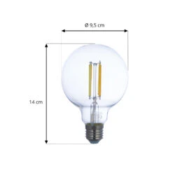 Prios LED-Filamentlampe E27 G95 7W WLAN Klar 2er -Lampen Welt 10018320 3