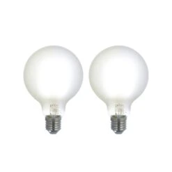 Prios LED-E27-Leuchtmittel G95 7W WLAN Matt 2er