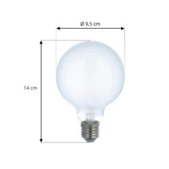 Prios LED-E27-Leuchtmittel G95 7W WLAN Matt 3er -Lampen Welt 10018328 4