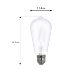 Prios LED-E27-Leuchtmittel ST64 7W WLAN Matt 2er -Lampen Welt 10018408 3