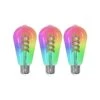 Prios LED-Filament E27 ST64 4W RGB WLAN Klar 3er 8 Prios LED-Filament E27 ST64 4W RGB WLAN Klar 3er -Lampen Welt 10018416