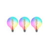 Prios LED-Filament E27 G125 4W RGBW WLAN Klar 3er -Lampen Welt 10018447