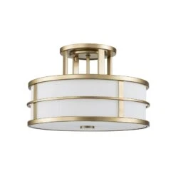 Abstands-Deckenleuchte Fusion, Messing Natur