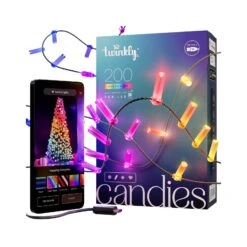 Twinkly Candies, 200 Kerzen Smart Kabel Grün 12m -Lampen Welt 10018762 8