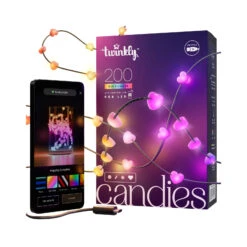 Twinkly Candies Herzen Bluetooth WLAN RGB Grün 12m -Lampen Welt 10018786 8