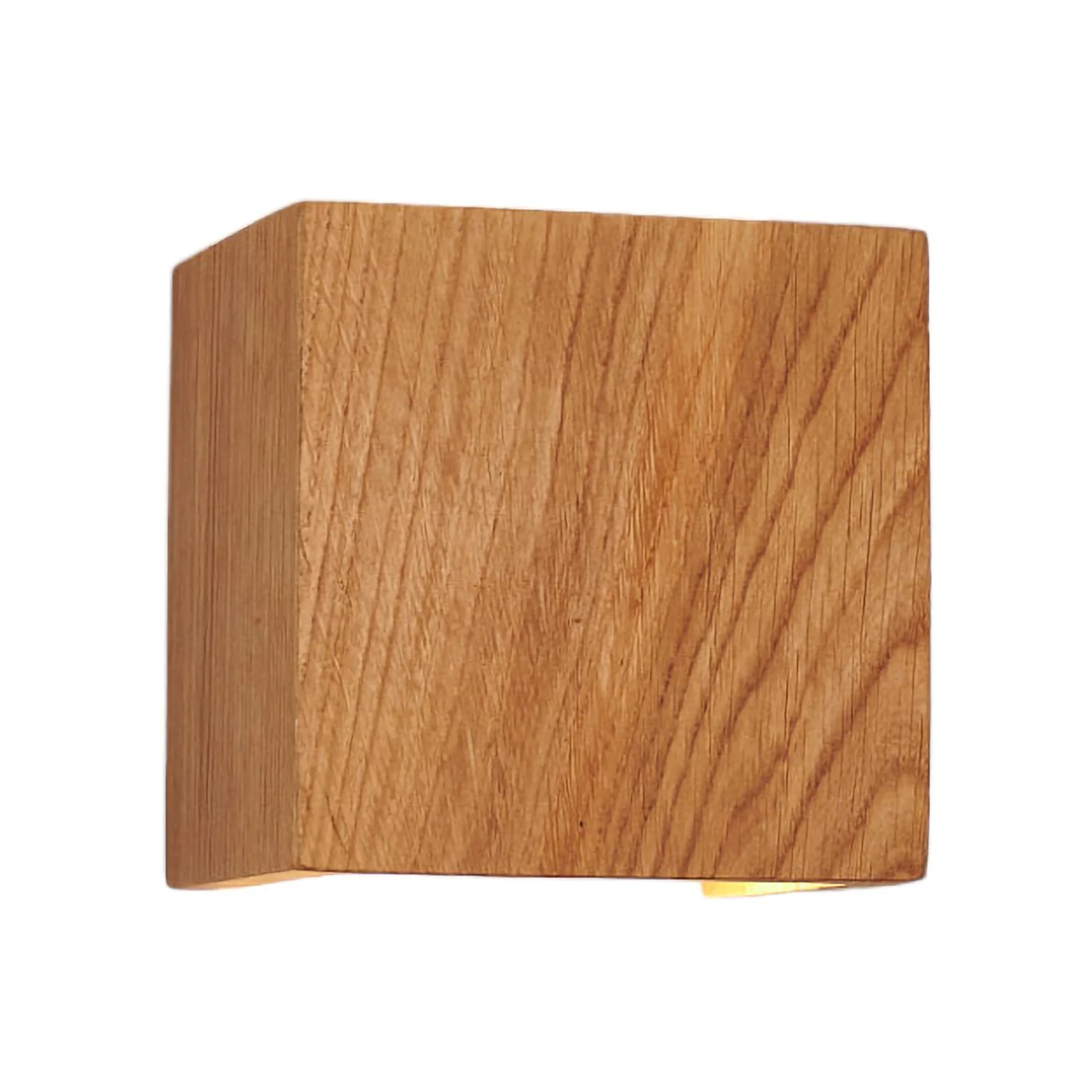 LeuchtNatur Cubus LED-Außenwandlampe, Eiche 2 LeuchtNatur Cubus LED-Außenwandlampe, Eiche – Bild 2