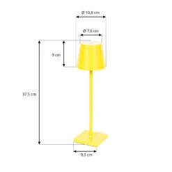 Lindby Janea Tischleuchte Grün/rot/gelb 3er-Set -Lampen Welt 10019653 11