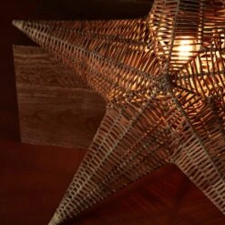 PR Home Bethel Dekostern Aus Rattan Ø 58 Cm -Lampen Welt 10020209 2