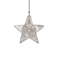 PR Home Regina Dekostern Metall Mit Garn Beige