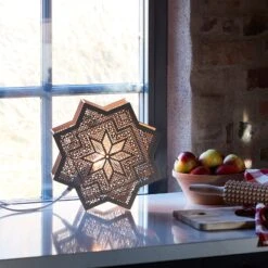 PR Home Elvira Dekostern Aus Metall, Beige 7 PR Home Elvira Dekostern Aus Metall, Beige -Lampen Welt 10020340 1