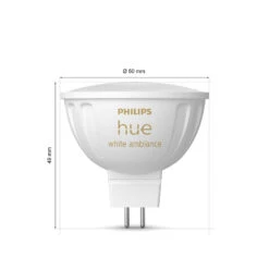 Philips Hue White Ambiance LED 5,1W GU5,3 2er-Set -Lampen Welt 10021276 3