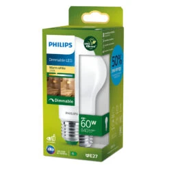 Philips E27 LED-Lampe A60 4W 840lm Dim 2.700K Matt -Lampen Welt 10021537 2