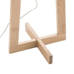 Stehleuchte Sacha LS Aus Holz Und Textil, Weiß -Lampen Welt 1065086 5