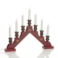 Siebenflammiger Roter Lichterbogen Sara Tradition -Lampen Welt 1522380 3