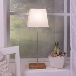 Dekoleuchte Combi Pack - Stern U. Schirm-Fuß Braun -Lampen Welt 1522503 2