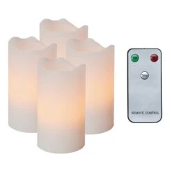 4-er Set - Candle LED-Kerzen M. Fernbedienung Weiß 12 4-er Set - Candle LED-Kerzen M. Fernbedienung Weiß -Lampen Welt 1522511 5