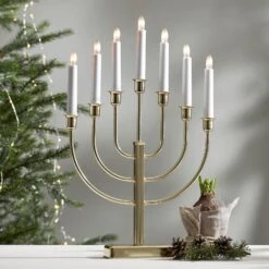 Kristina - Kerzenleuchter Messing 7-flg.