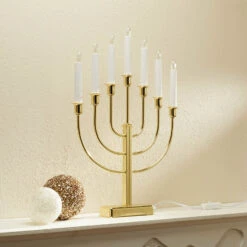 Kristina - Kerzenleuchter Messing 7-flg. -Lampen Welt 1522578 5