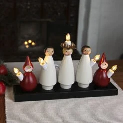 Kerzenleuchter Luciakör Mit Chormotiv, 5-flammig -Lampen Welt 1522584 3