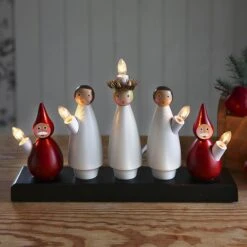 Kerzenleuchter Luciakör Mit Chormotiv, 5-flammig -Lampen Welt 1522584 4