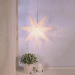 Hängender Papierstern Romantic Star -Lampen Welt 1522763 3