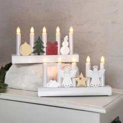 Bunter Kerzenleuchter Julia M. Weihnachtsmotiven -Lampen Welt 1522888 3