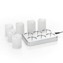 Wiederaufladbares LED-Teelicht Chargeme 6er -Lampen Welt 1523172 5