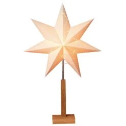Karo - Stand-Dekoleuchte Mit Muster-Stern 70 Cm -Lampen Welt 1523397 2