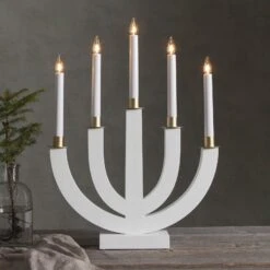 Kerzenleuchter Eli Weiß