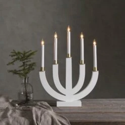 Kerzenleuchter Eli Weiß -Lampen Welt 1523714 3