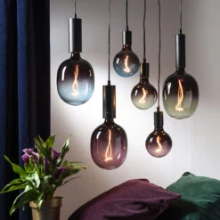 LED-Globe G125 E27 4W 2.000K Schwarz/pink Dimmbar -Lampen Welt 1527022 5