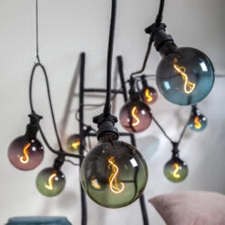 LED-Globe G125 E27 4W 2.000K Schwarz/pink Dimmbar -Lampen Welt 1527022 6