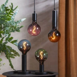 LED-Globe G125 E27 4W 2.000K Schwarz/pink Dimmbar -Lampen Welt 1527022 8