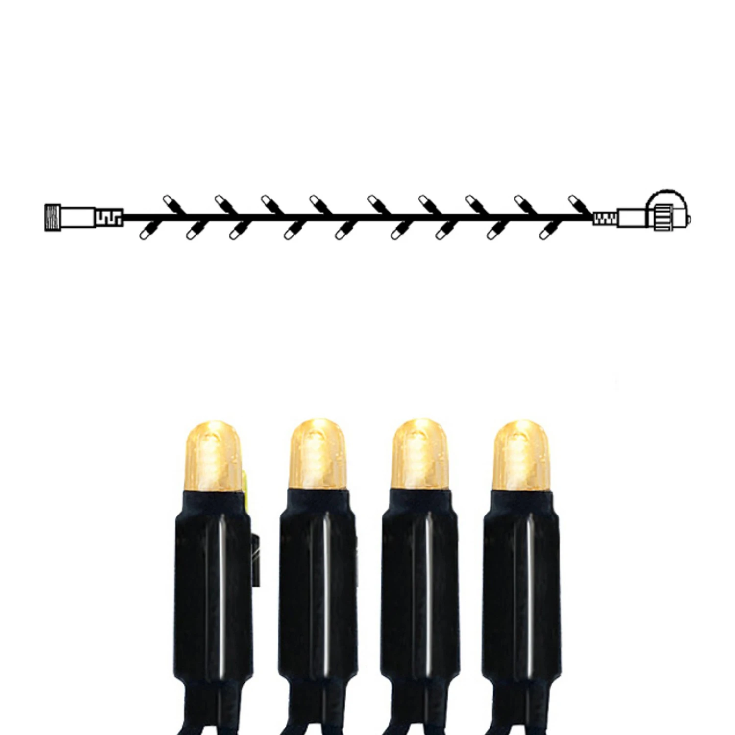 10m LED-Lichterkette Erweiterung System 24, 2.400K 1 10m LED-Lichterkette Erweiterung System 24, 2.400K