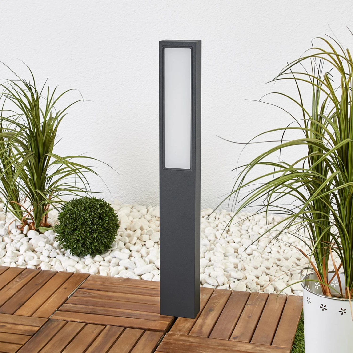 BEGA 77246K3 Wegelampe Eckig Grafit 3.000K 1seitig 2 BEGA 77246K3 Wegelampe Eckig Grafit 3.000K 1seitig – Bild 2